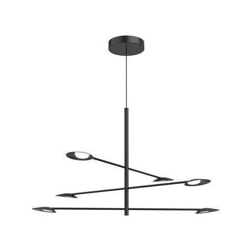 Kuzco Lighting - Rotaire LED Chandelier - CH90136-BK - Canada Light Shop