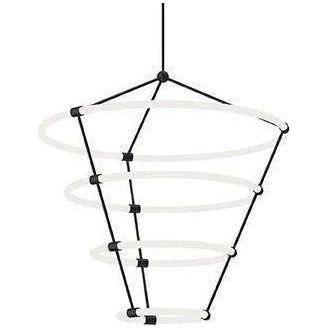 Kuzco Lighting - Santino LED 3-Tier Chandelier - CH99433-BK - Canada Light Shop