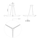 Kuzco Lighting - Tachi LED Pendant - PD64231-UB-UNV-010 - Canada Light Shop