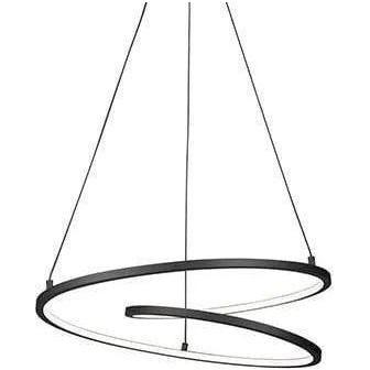 Kuzco Lighting - Twist Pendant - PD11119-BK - Canada Light Shop