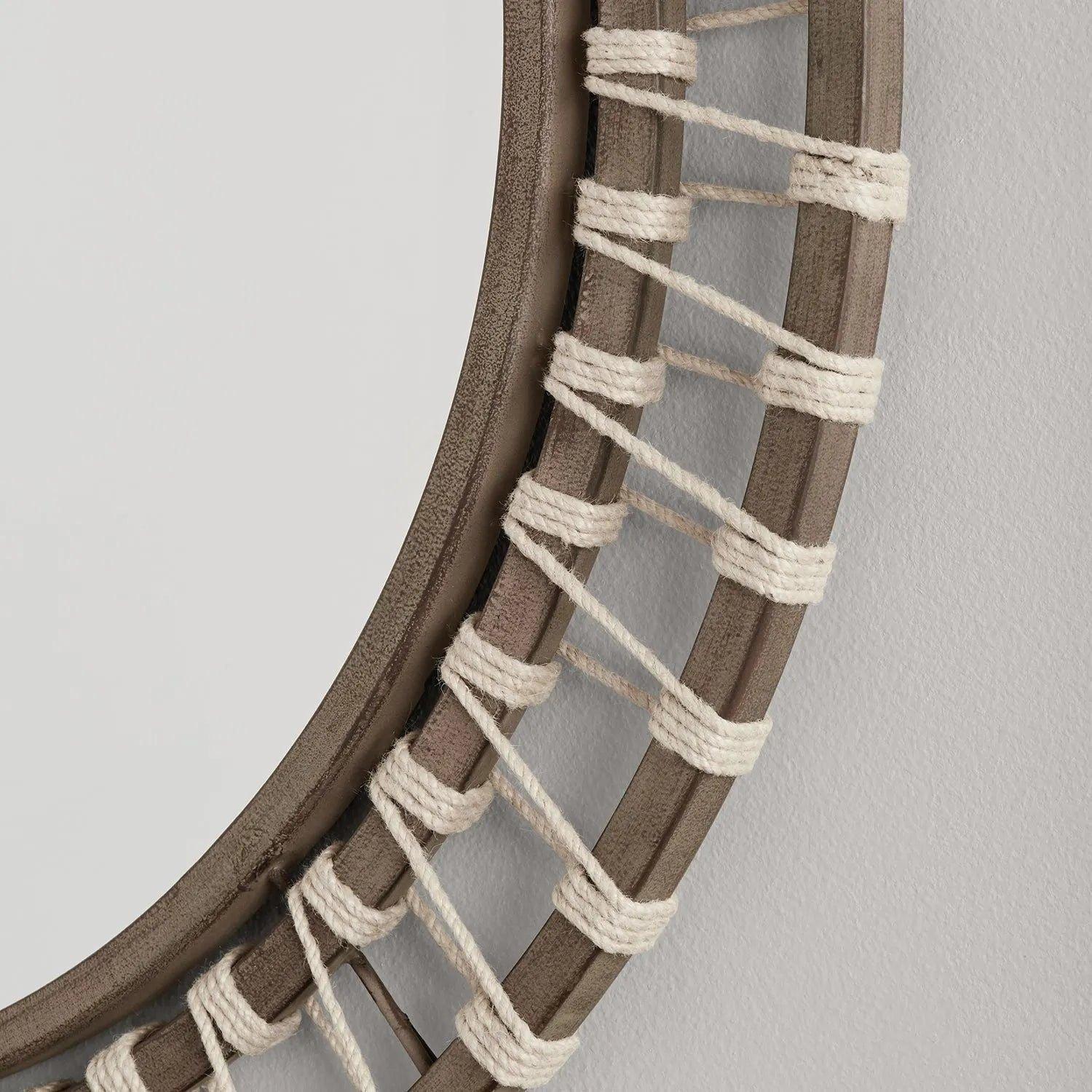 Capital Lighting Fixture Company - 34" Round Natural Jute Mirror - 740707MM - Canada Light Shop