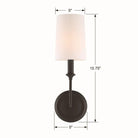 Crystorama - Sylvan One Light Wall Mount - 2241-BF - Canada Light Shop