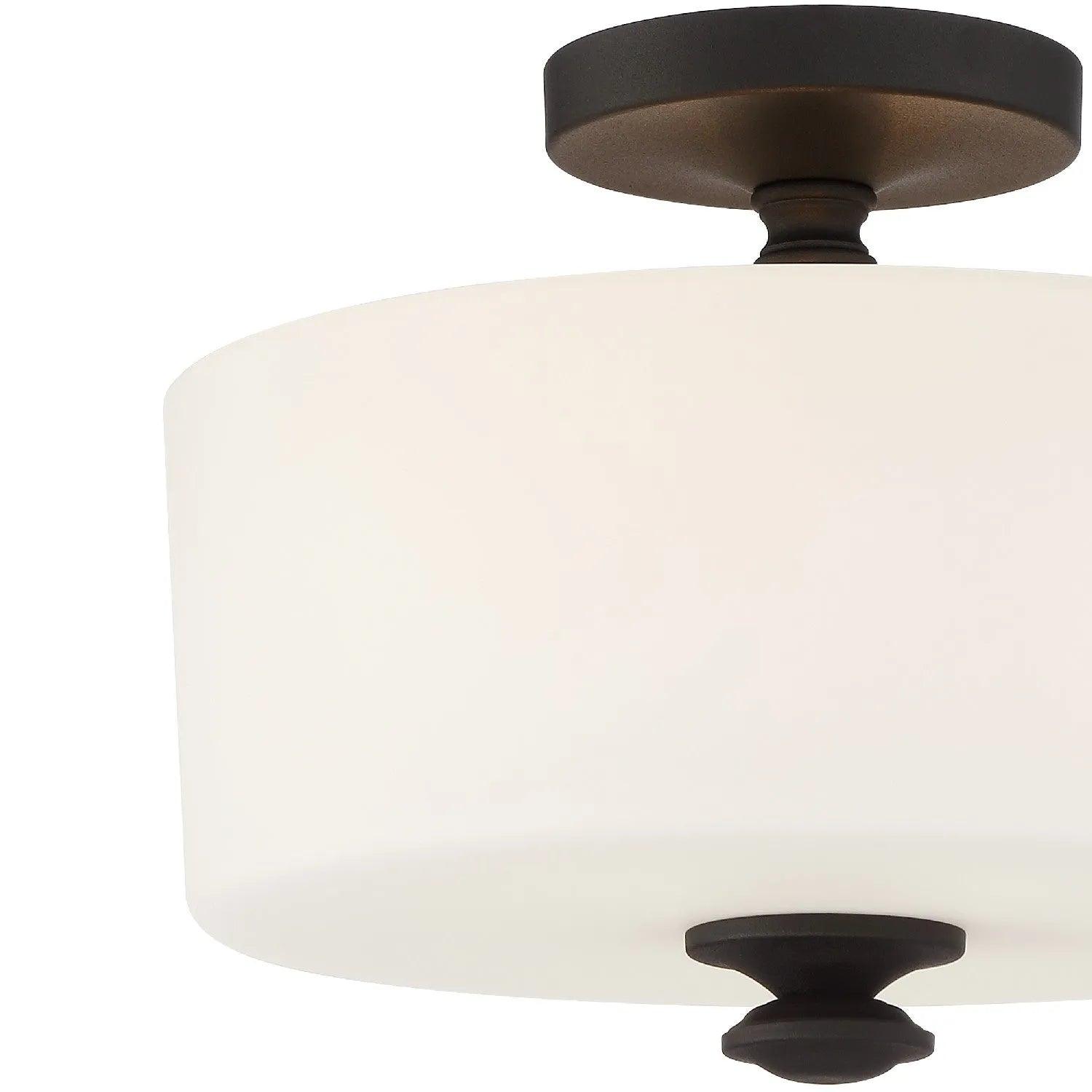 Crystorama - Travis Two Light Ceiling Mount - TRA-A3302-BF - Canada Light Shop