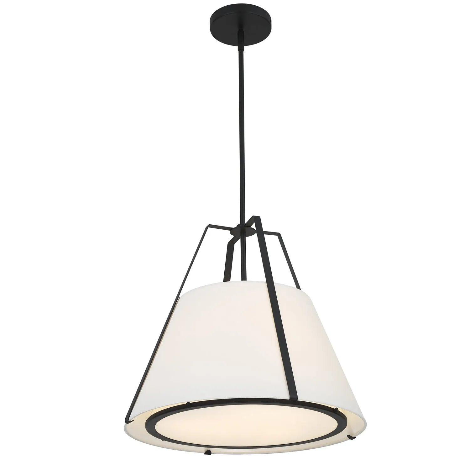 Crystorama - Fulton Pendant - FUL-904-BK - Canada Light Shop