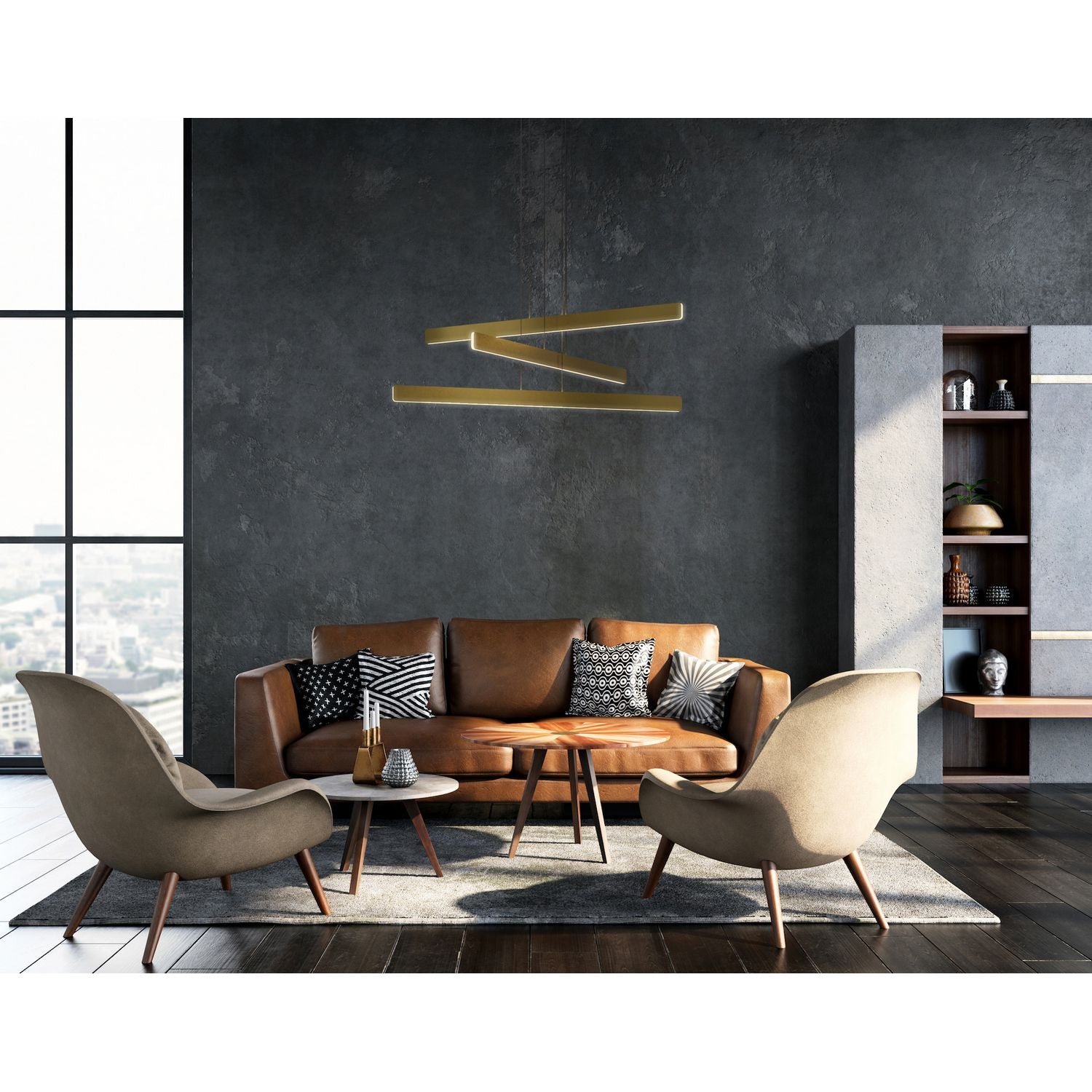 Koncept - SUB-C3-SW-GLD - LED Pendant - Sub - Gold