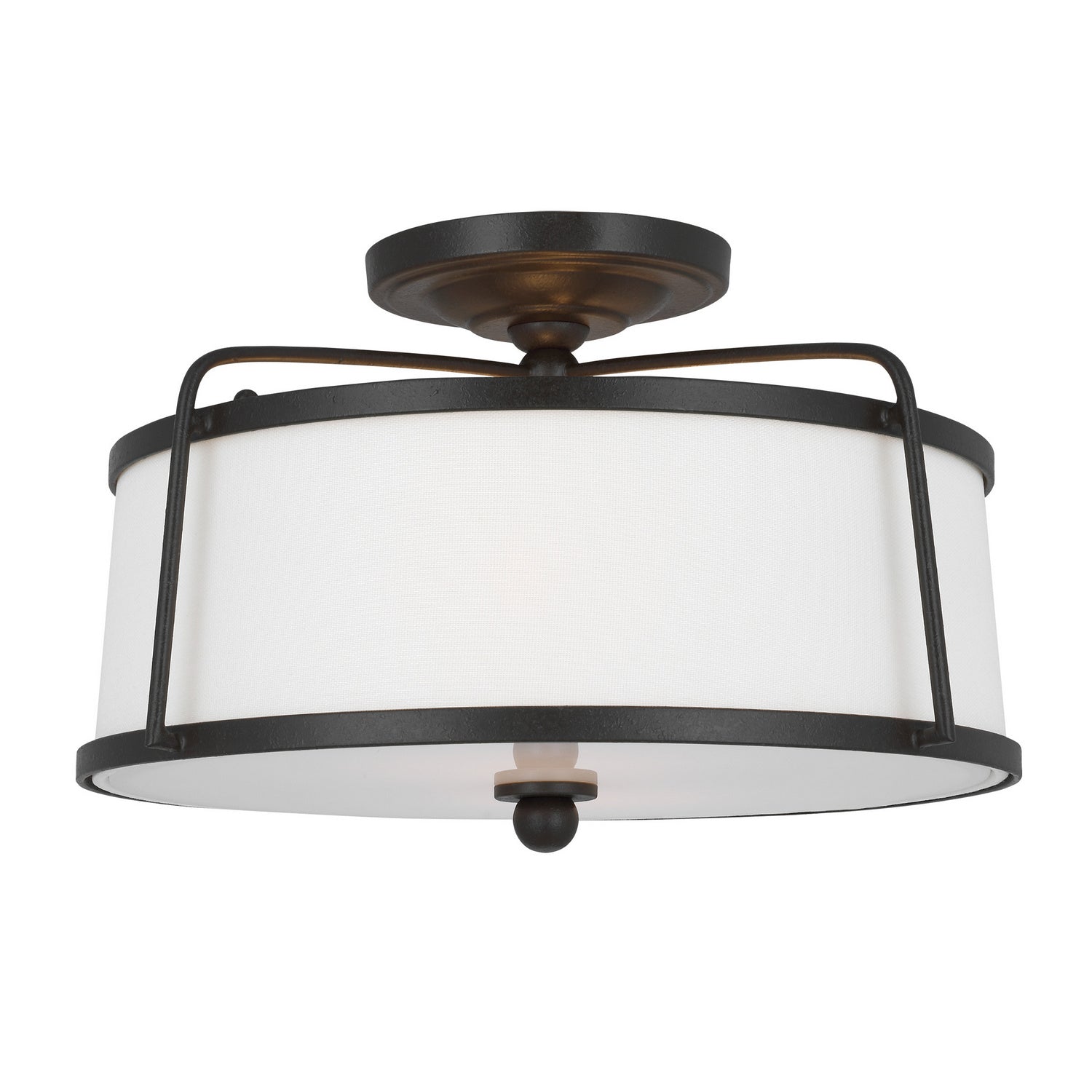 Visual Comfort Studio Canada - CF1102SMS - Two Light Semi-Flush Mount - Stonington - Smith Steel
