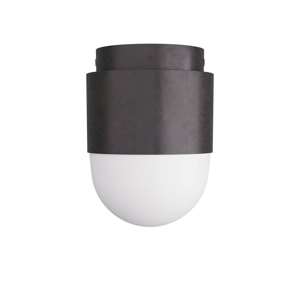 Arteriors - DFC06 - Flush Mount - Allentown - English Bronze, Opal Glass