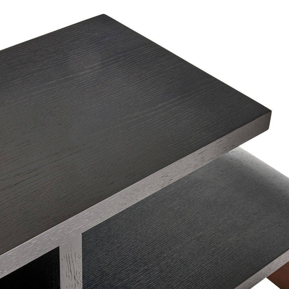 Arteriors - FGS01 - Etagere - Wyngate - Ebony Oak Veneer/Antique Brass