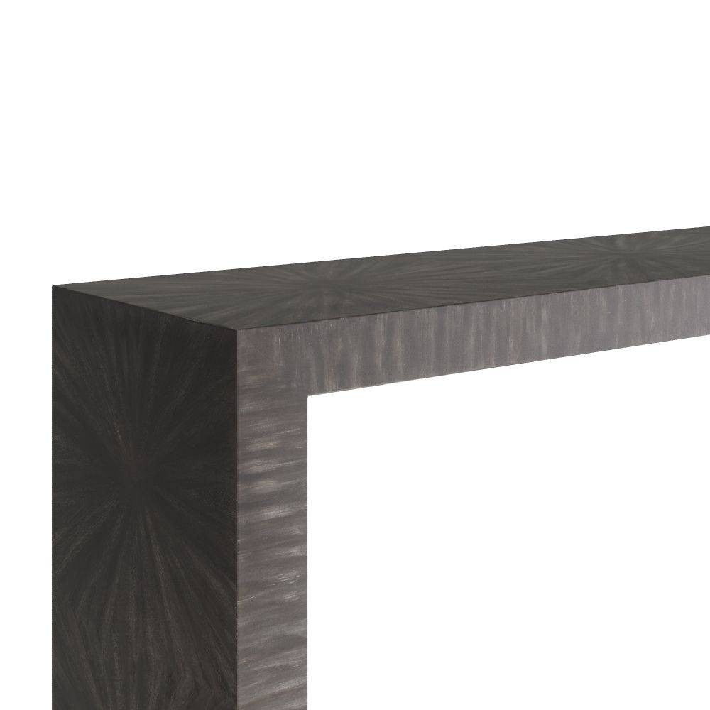 Arteriors - FLS03 - Console - Andreas - Dark Gray Straw Marquetry