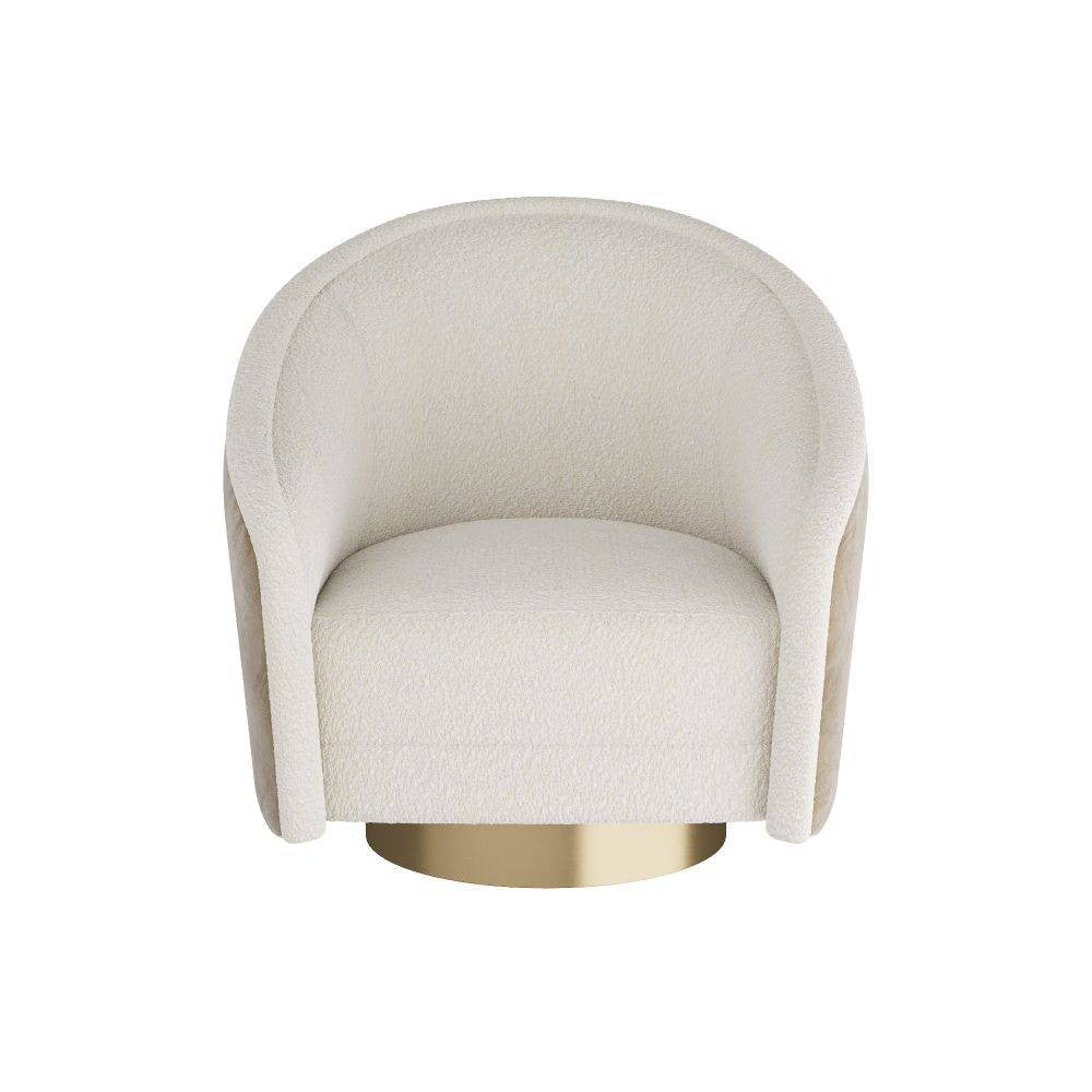 Arteriors - FRU05 - Chair - Aljona - Cream Sherpa