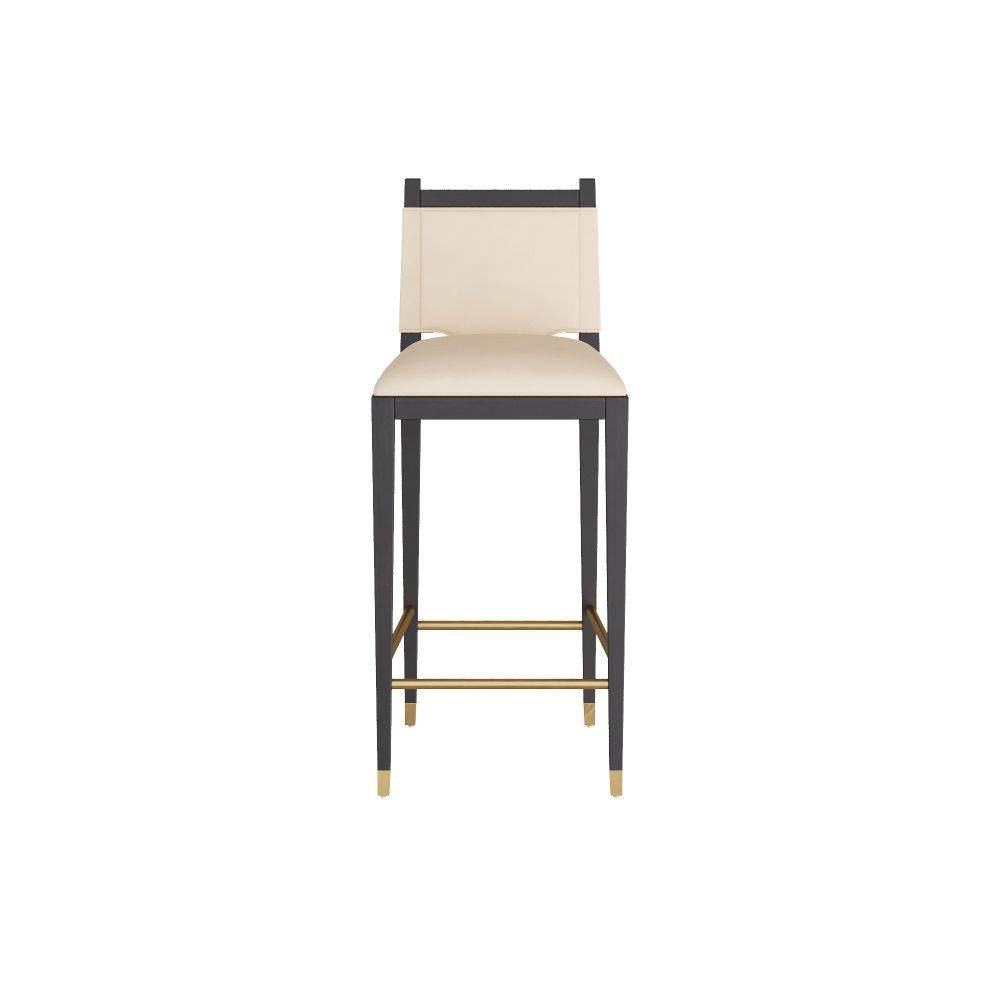 Arteriors - FSI07 - Bar Stool - Burdock - Ivory Leather