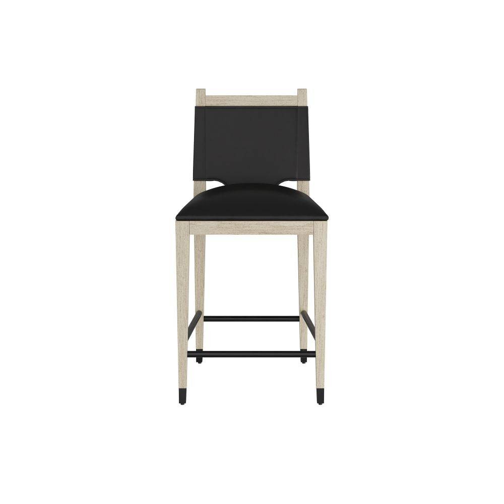 Arteriors - FSI10 - Counter Stool - Burdock - Ebony Leather