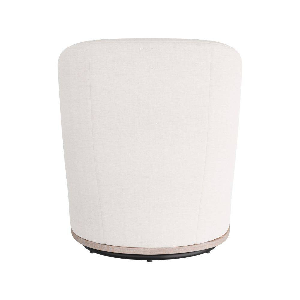 Arteriors - GDFRU01 - Lounge Chair - Reveal - Bone Linen/Cerused Oak/Antique Brass Nailheads