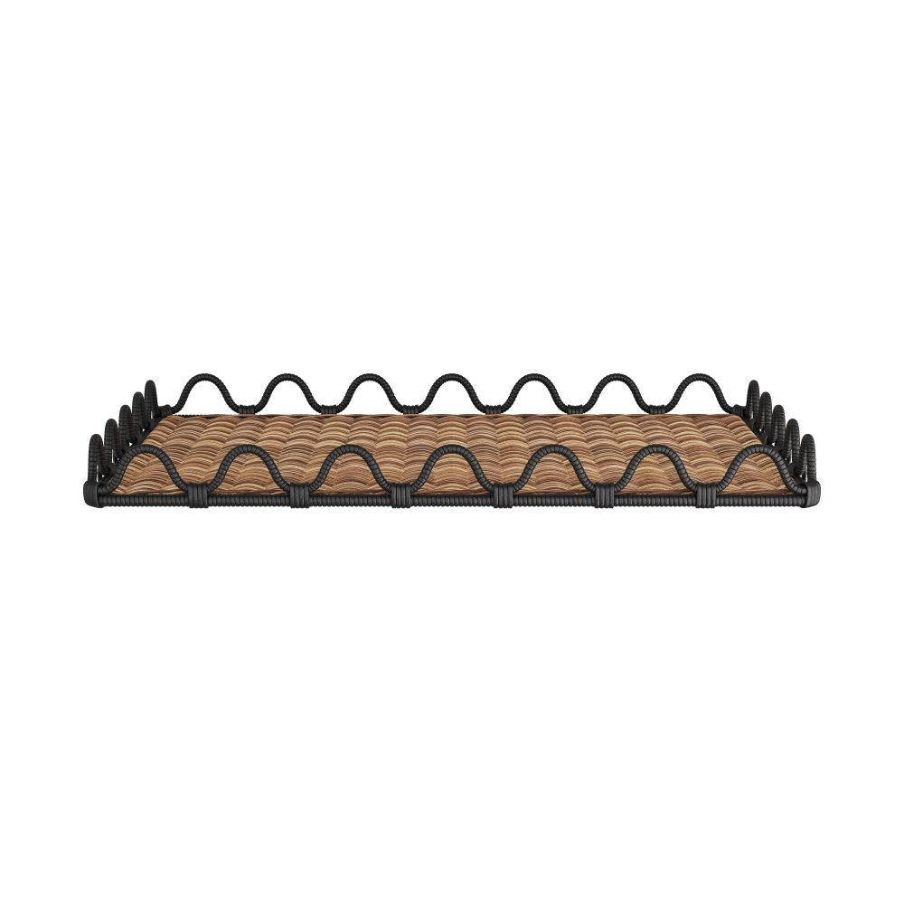 Arteriors - GKAYS01 - Tray - Mar - Natural & Black, Rattan