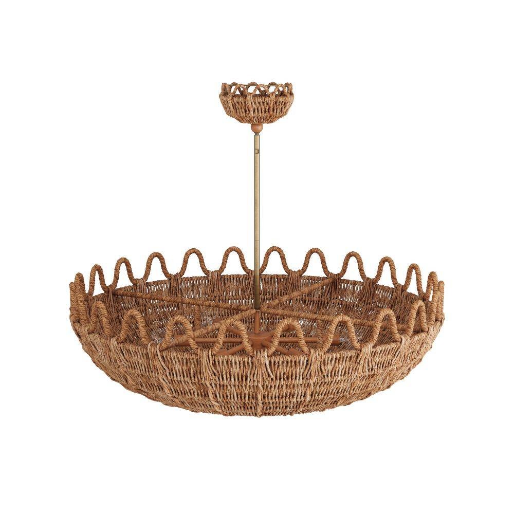 Arteriors - GKDLS01 - Chandelier - Mar - Natural, Rattan