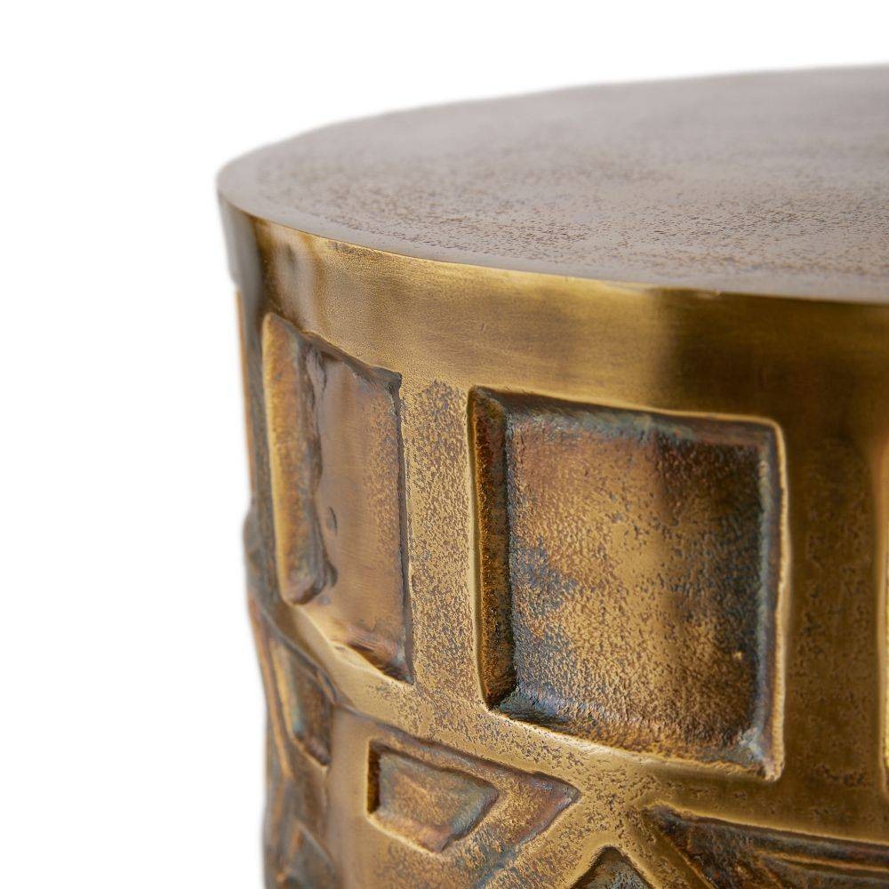 Arteriors - GKFEI01 - End Table - Millenia - Antique Brass