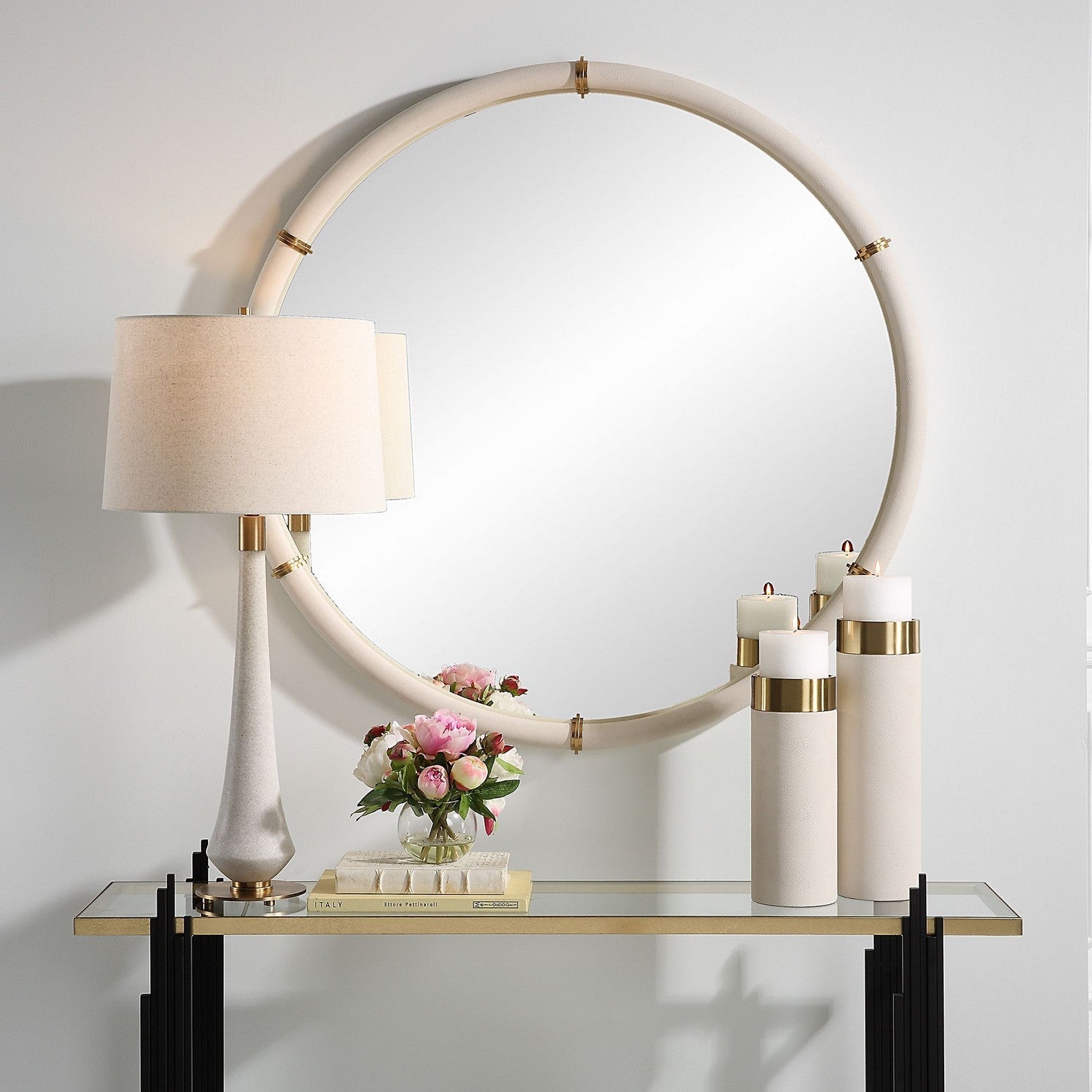 Uttermost - 09950 - Mirror - Cyprus - Brass Plated Steel