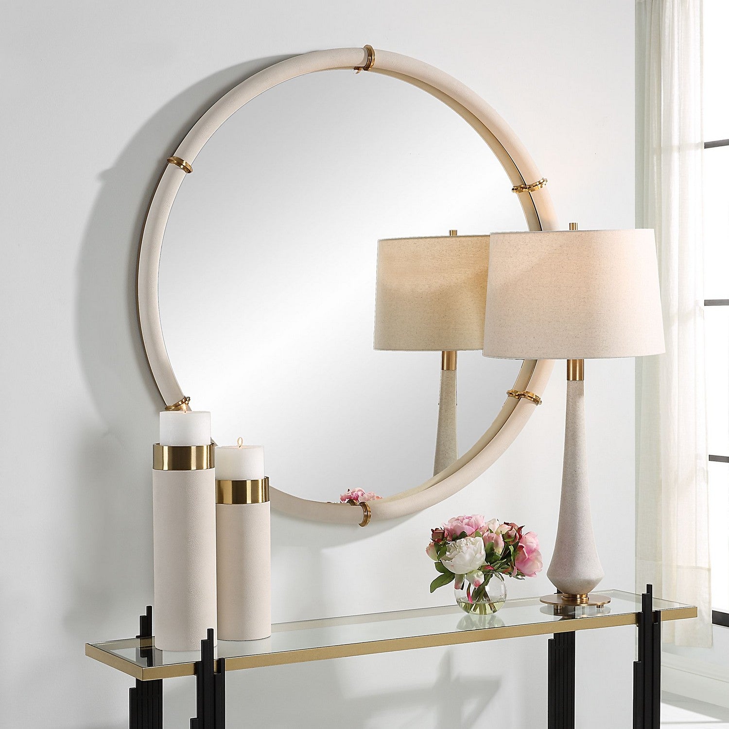 Uttermost - 09950 - Mirror - Cyprus - Brass Plated Steel
