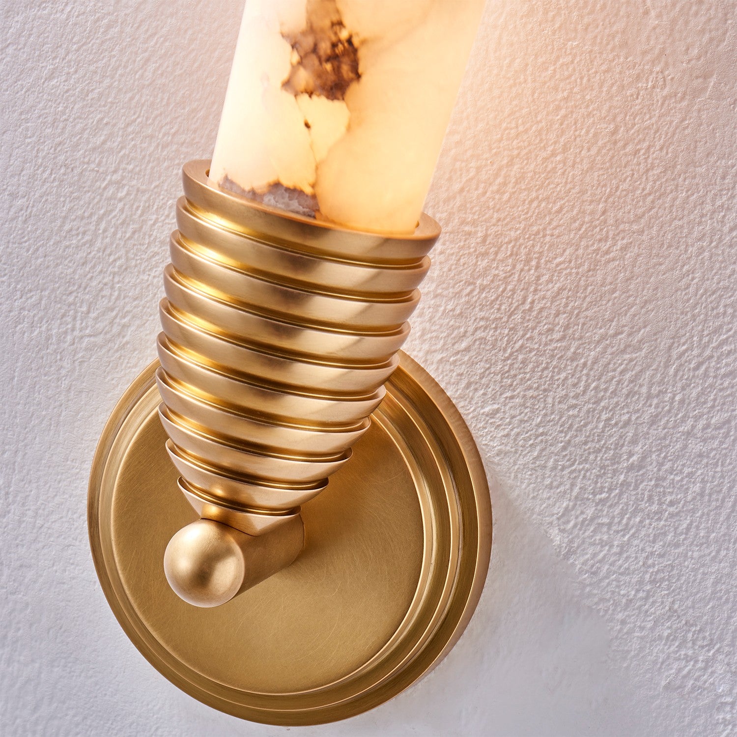 Kalco - 523731TRB - LED Wall Sconce - Gypsum - True Brass