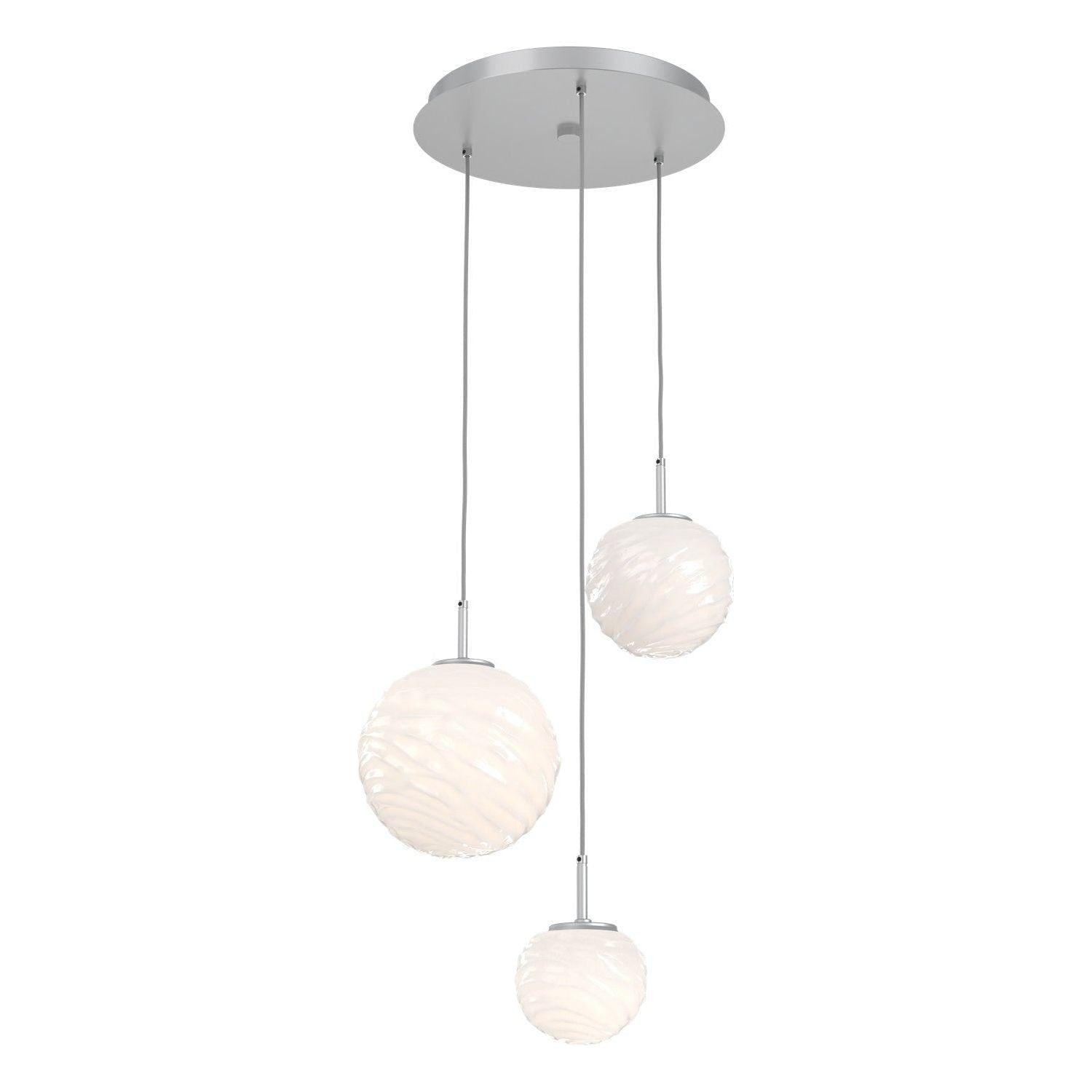 Hammerton Studio - Gaia Round LED Multi-Light Pendant - CHB0092-03-CS-WL-C01-L3 - Canada Light Shop