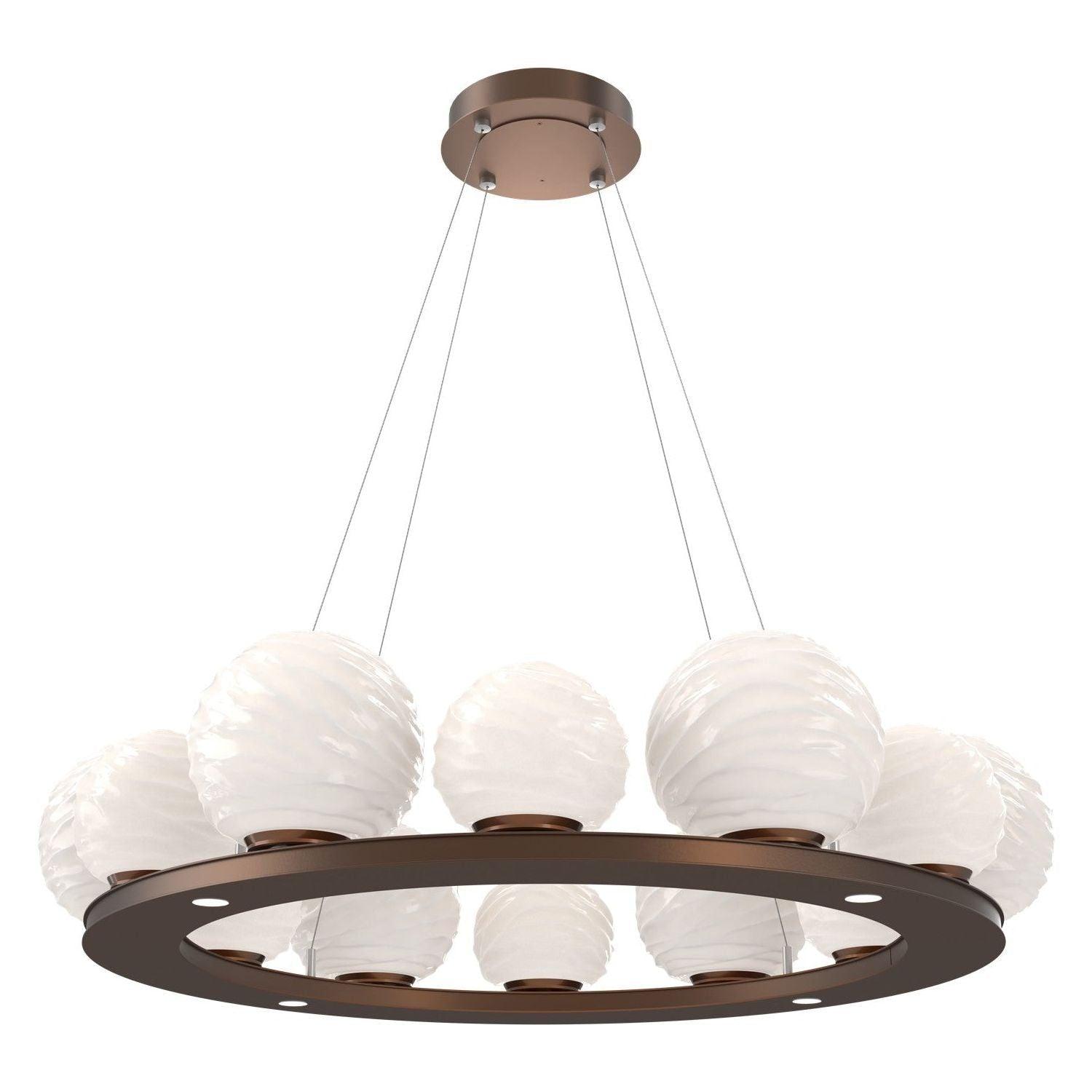 Hammerton Studio - Gaia LED Ring Chandelier - CHB0092-0C-BB-WL-CA1-L3 - Canada Light Shop