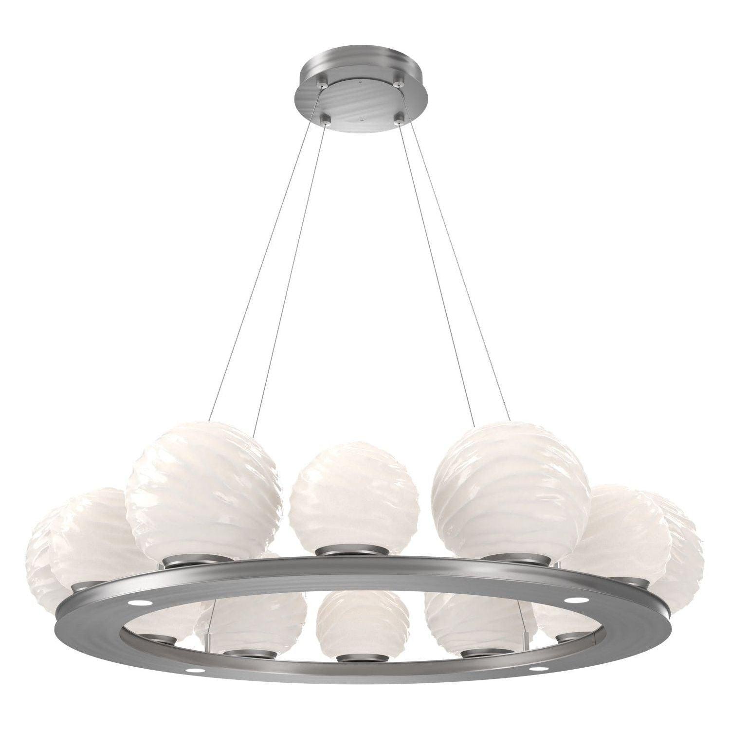 Hammerton Studio - Gaia LED Ring Chandelier - CHB0092-0C-SN-WL-CA1-L3 - Canada Light Shop