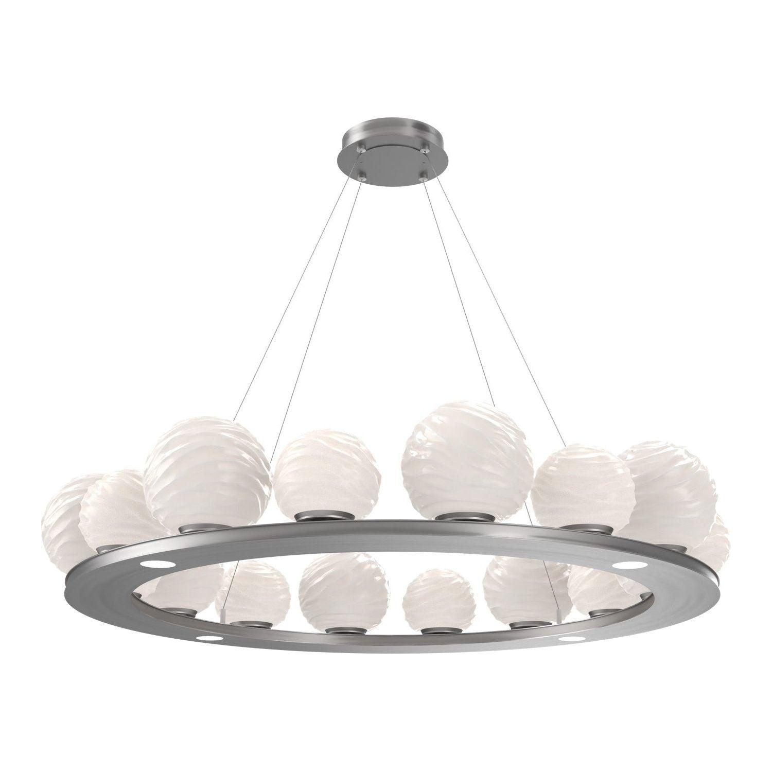 Hammerton Studio - Gaia LED Ring Chandelier - CHB0092-0D-SN-WL-CA1-L3 - Canada Light Shop