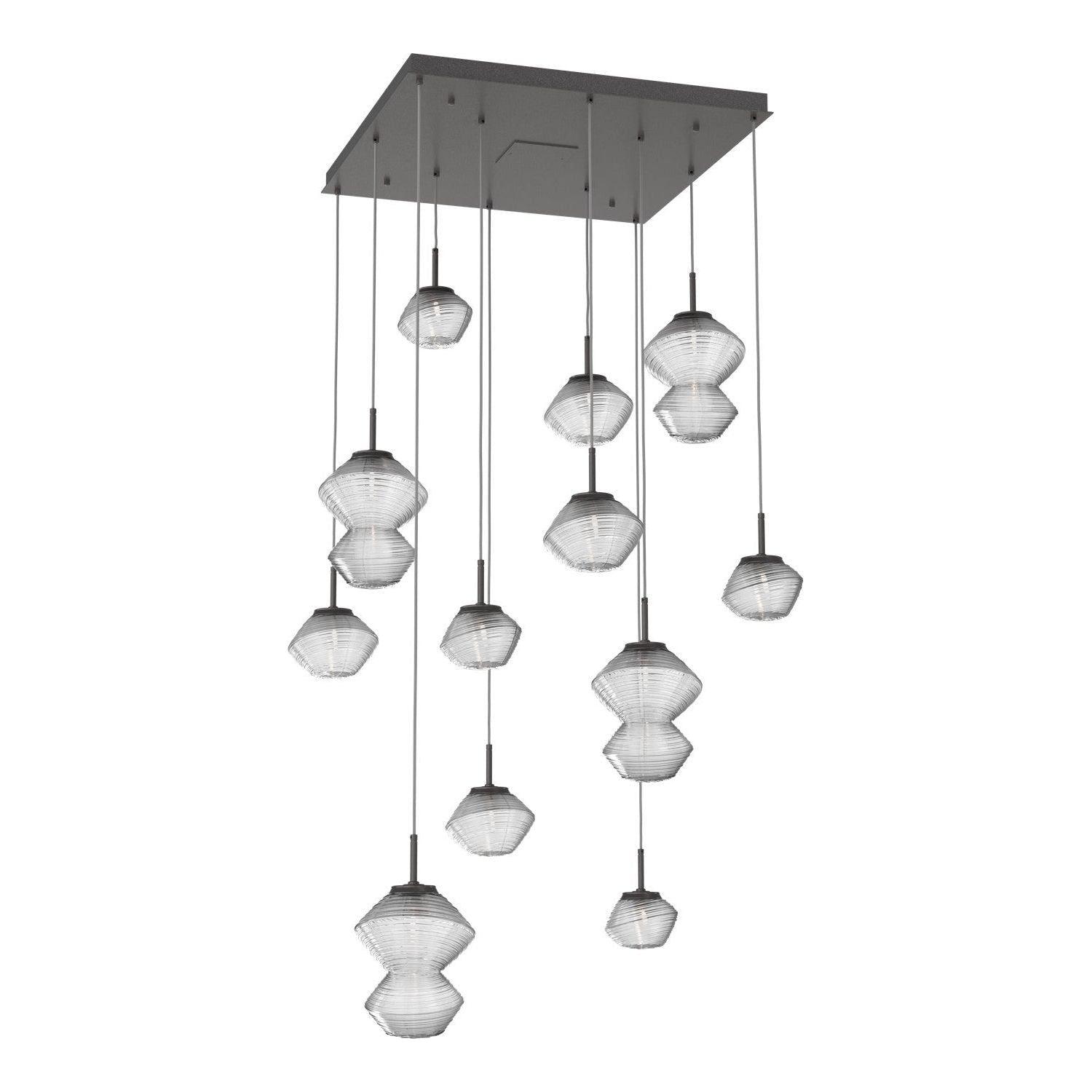 Hammerton Studio - Mesa Square 12 Light Multi-Light Pendant - CHB0089-12-GP-C-C01-L3 - Canada Light Shop