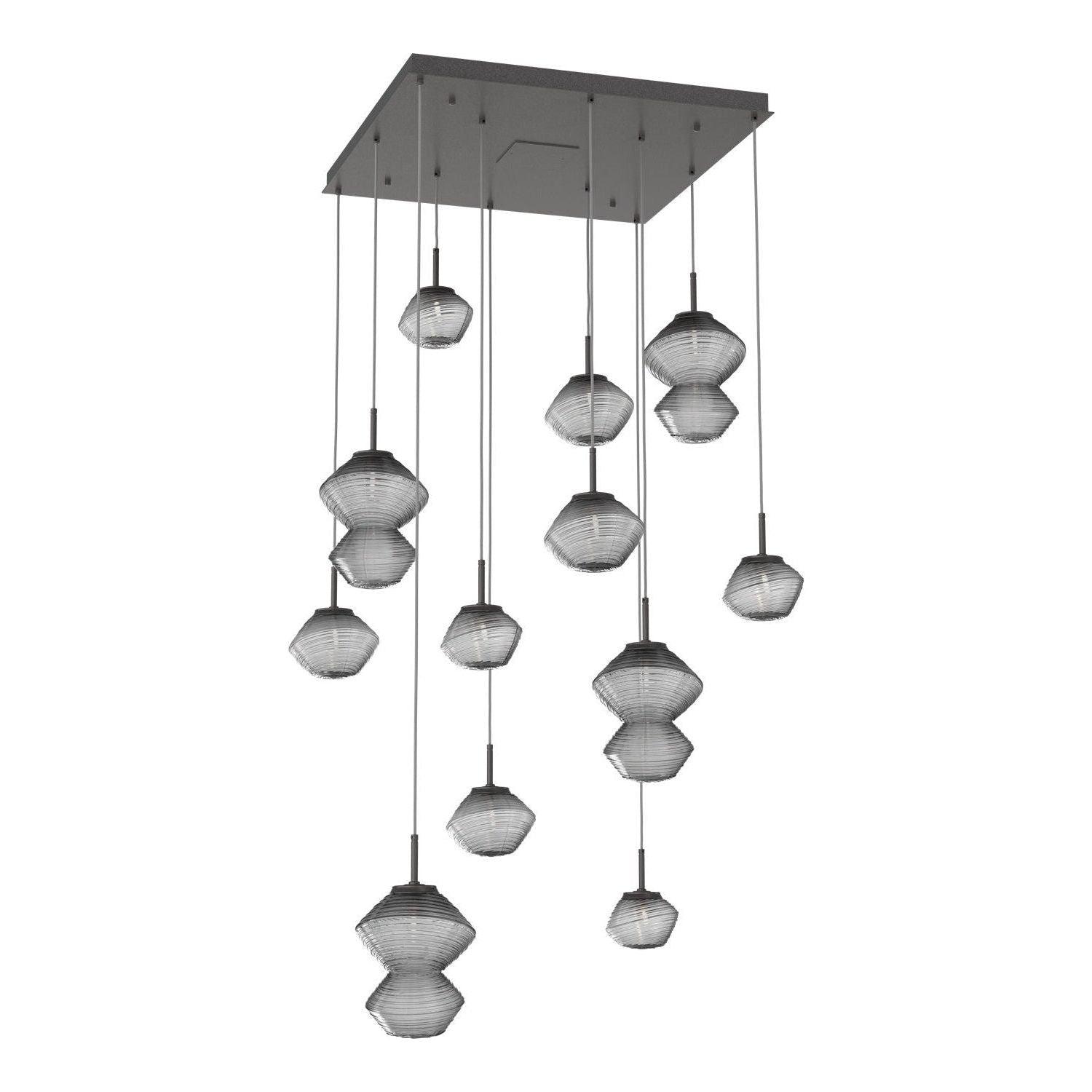 Hammerton Studio - Mesa Square 12 Light Multi-Light Pendant - CHB0089-12-GP-S-C01-L1 - Canada Light Shop