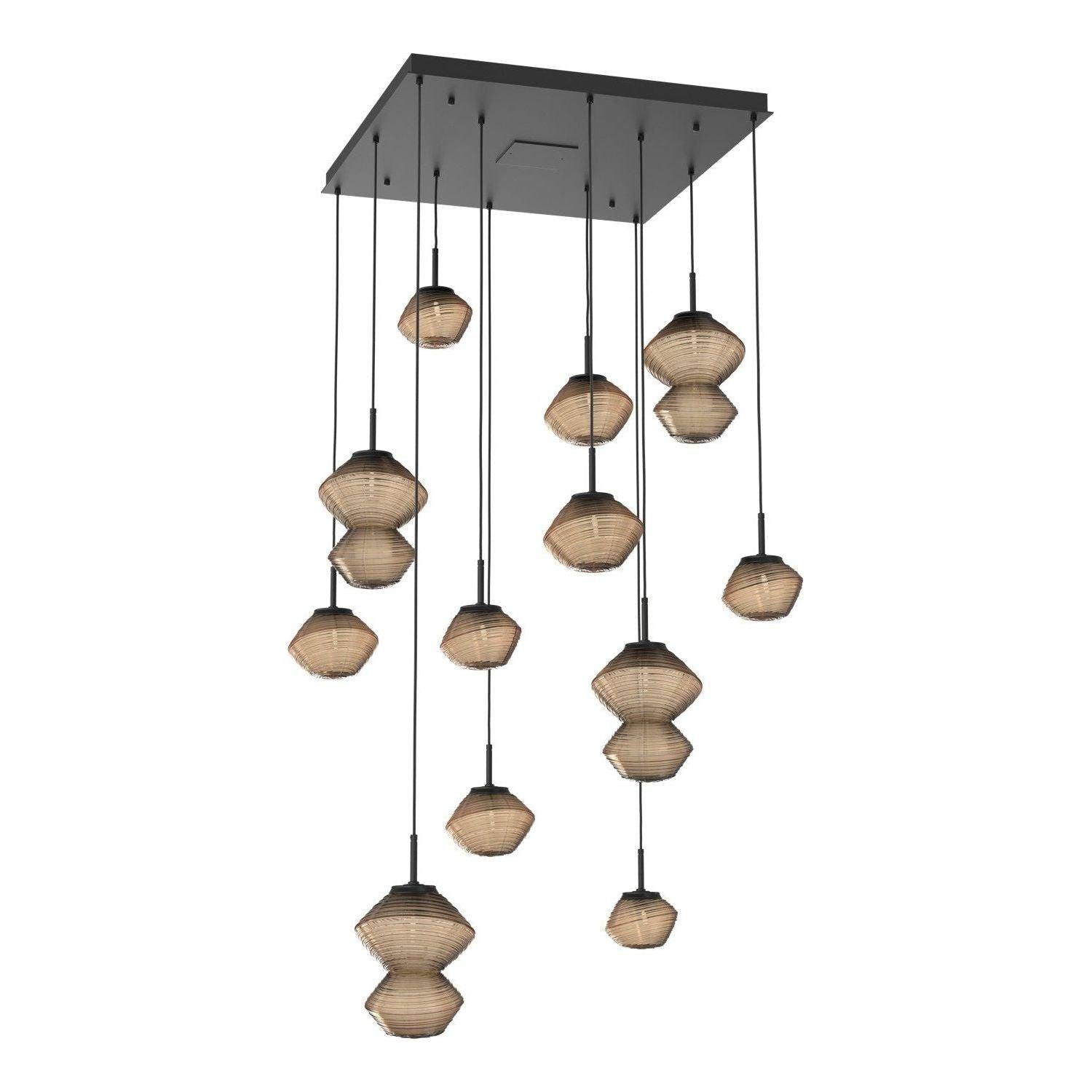 Hammerton Studio - Mesa Square 12 Light Multi-Light Pendant - CHB0089-12-MB-B-C01-L3 - Canada Light Shop