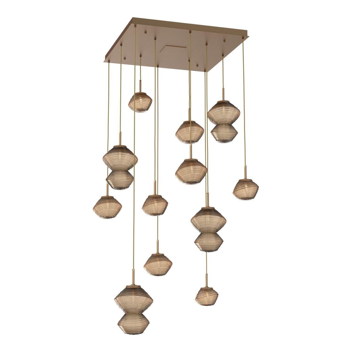 Hammerton Studio - Mesa Square 12 Light Multi-Light Pendant - CHB0089-12-NB-B-C01-L3 - Canada Light Shop