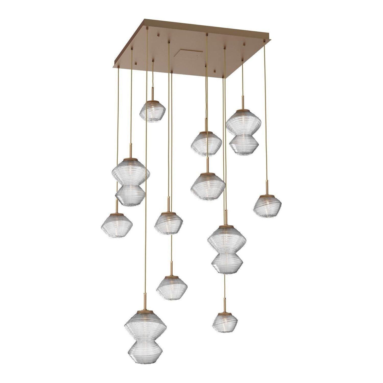 Hammerton Studio - Mesa Square 12 Light Multi-Light Pendant - CHB0089-12-NB-C-C01-L3 - Canada Light Shop