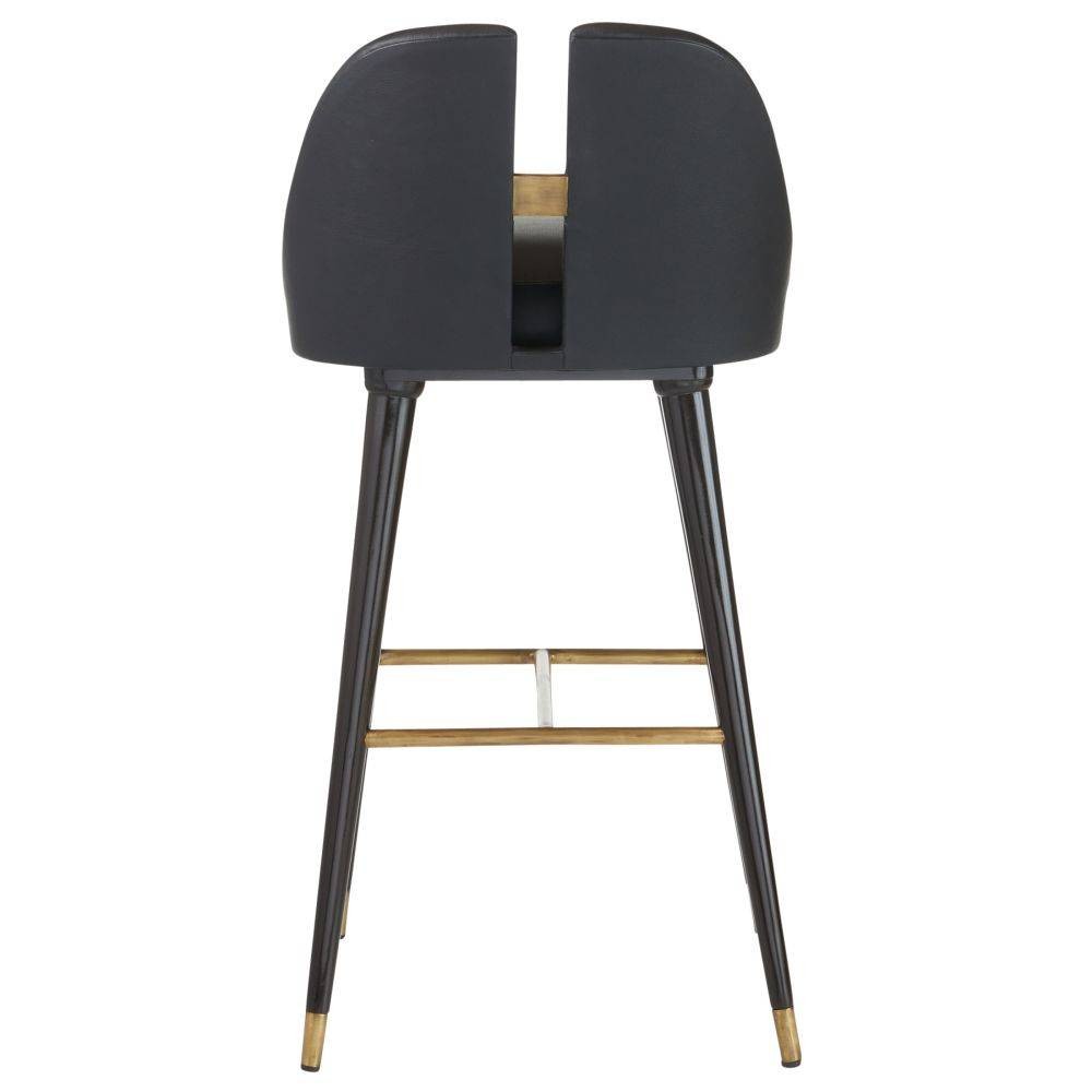 Arteriors - FSI12 - Bar Stool - Crowley - Black/Ebony/Antique Brass