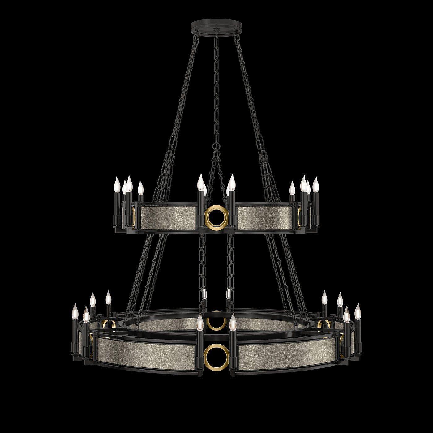 Fine Art Handcrafted Lighting - Mirage 2-Tier Round Chandelier - 100036-112 - Canada Light Shop