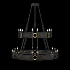 Fine Art Handcrafted Lighting - Mirage 2-Tier Round Chandelier - 100036-113 - Canada Light Shop