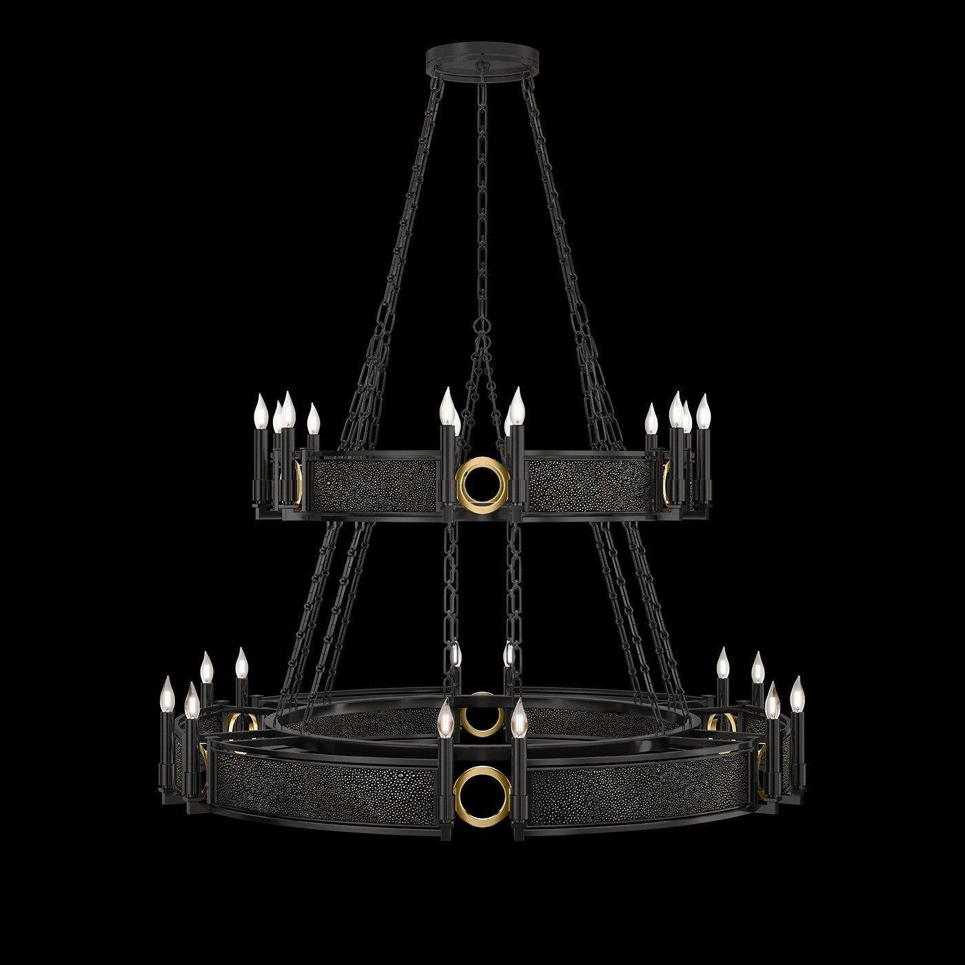 Fine Art Handcrafted Lighting - Mirage 2-Tier Round Chandelier - 100036-113 - Canada Light Shop