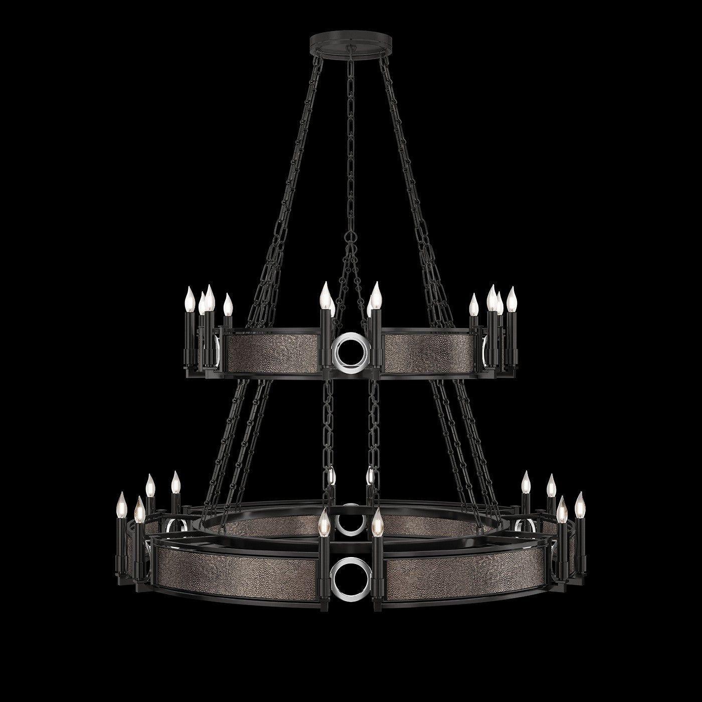 Fine Art Handcrafted Lighting - Mirage 2-Tier Round Chandelier - 100036-121 - Canada Light Shop