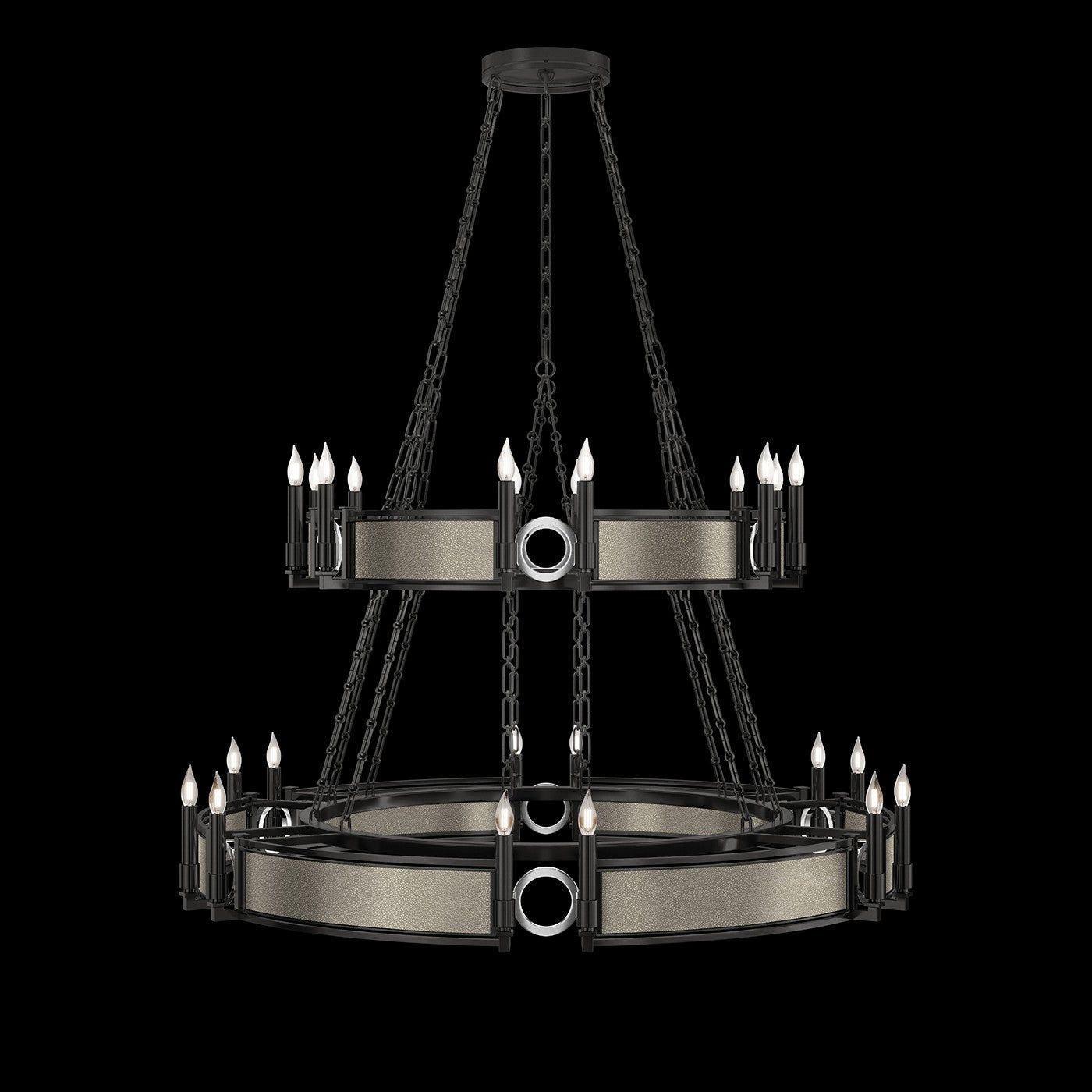 Fine Art Handcrafted Lighting - Mirage 2-Tier Round Chandelier - 100036-122 - Canada Light Shop