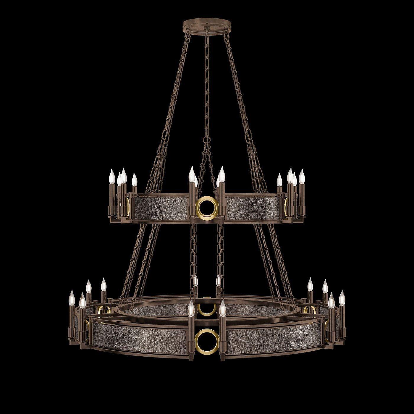 Fine Art Handcrafted Lighting - Mirage 2-Tier Round Chandelier - 100036-211 - Canada Light Shop