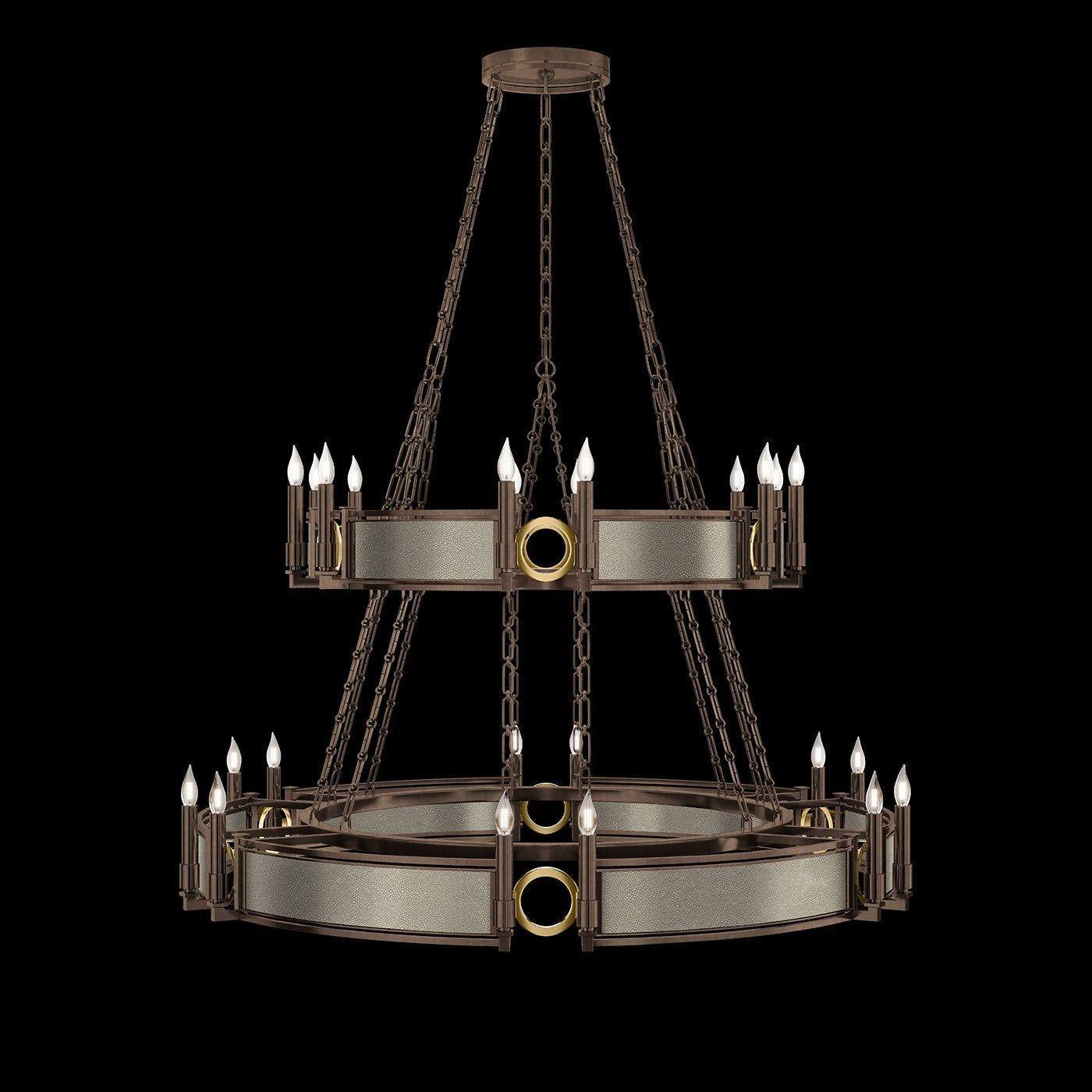 Fine Art Handcrafted Lighting - Mirage 2-Tier Round Chandelier - 100036-212 - Canada Light Shop