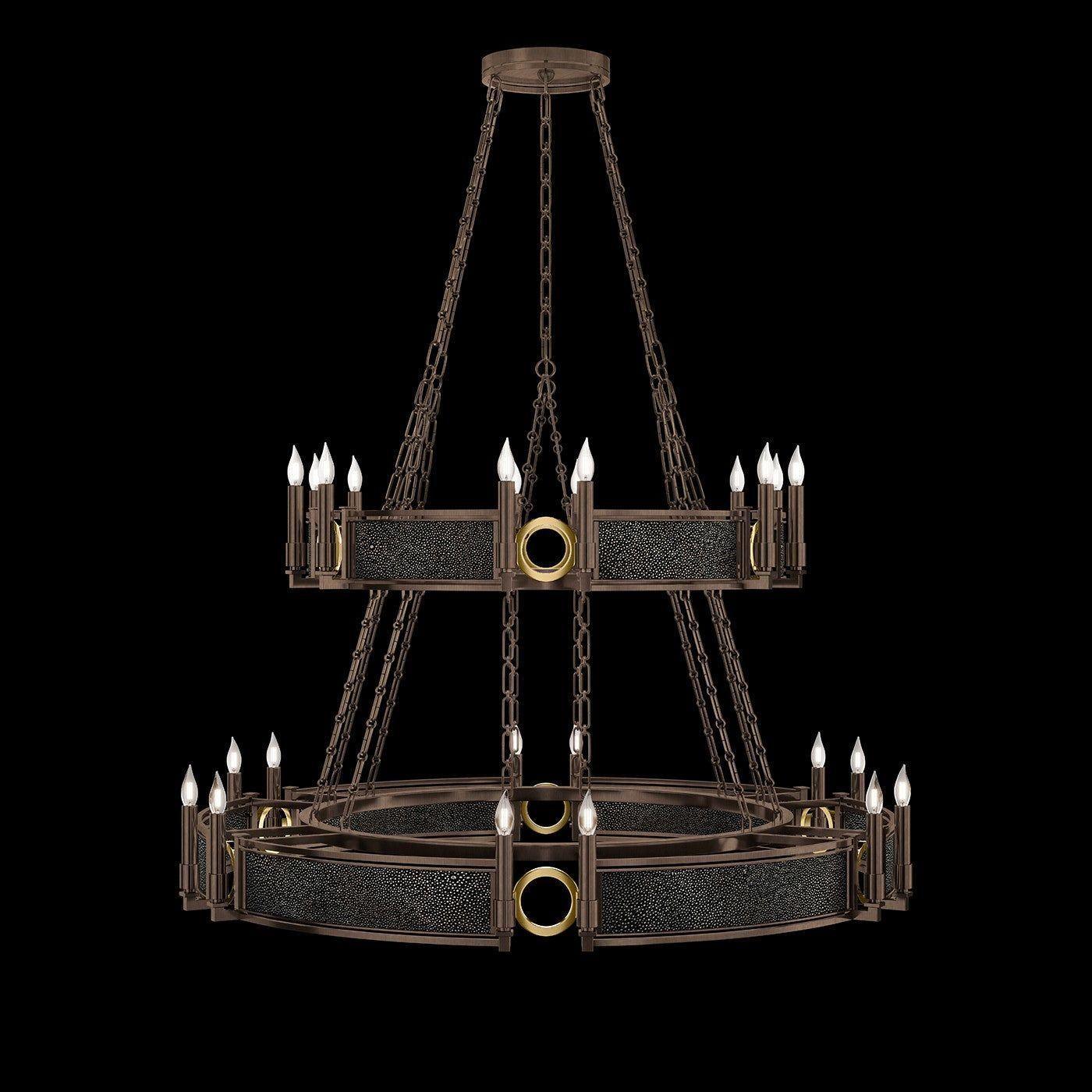 Fine Art Handcrafted Lighting - Mirage 2-Tier Round Chandelier - 100036-213 - Canada Light Shop