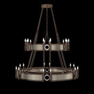 Fine Art Handcrafted Lighting - Mirage 2-Tier Round Chandelier - 100036-222 - Canada Light Shop