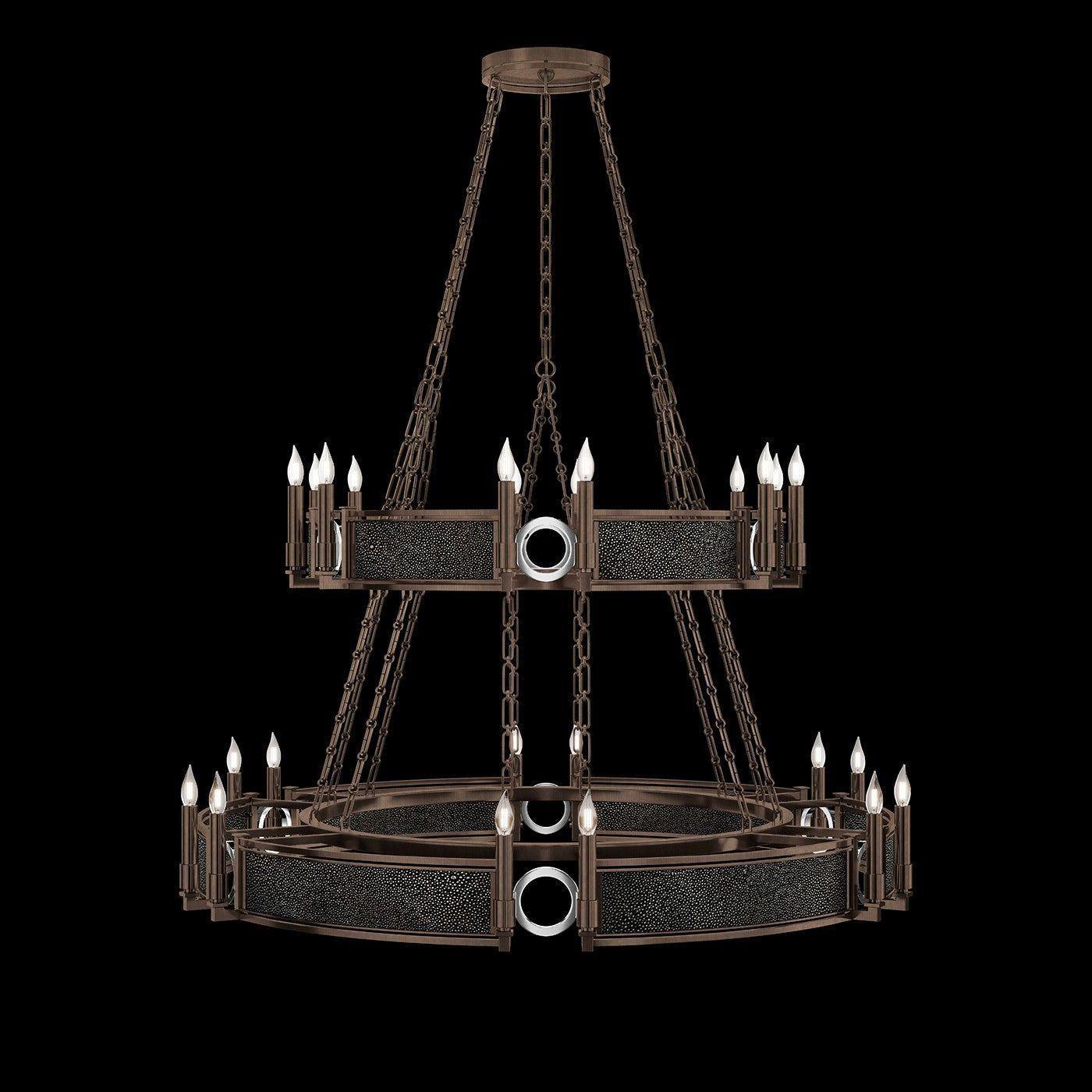 Fine Art Handcrafted Lighting - Mirage 2-Tier Round Chandelier - 100036-223 - Canada Light Shop
