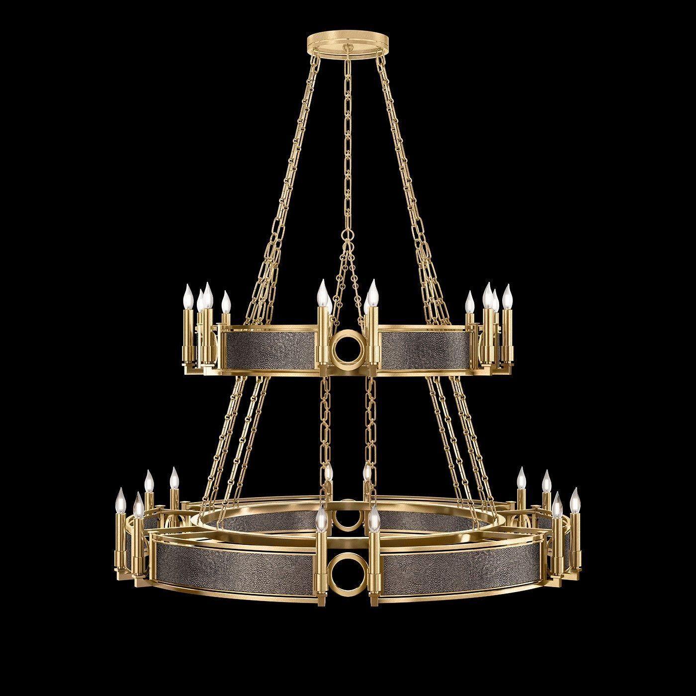 Fine Art Handcrafted Lighting - Mirage 2-Tier Round Chandelier - 100036-311 - Canada Light Shop