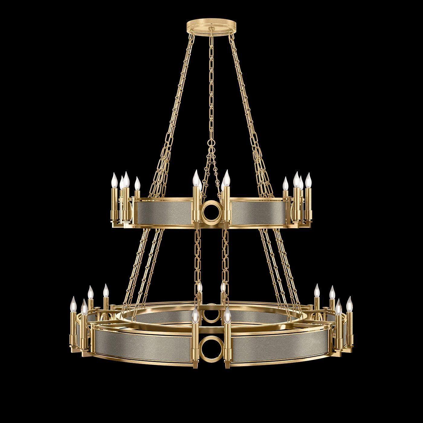 Fine Art Handcrafted Lighting - Mirage 2-Tier Round Chandelier - 100036-312 - Canada Light Shop
