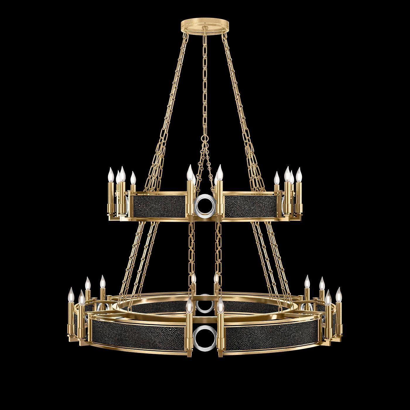 Fine Art Handcrafted Lighting - Mirage 2-Tier Round Chandelier - 100036-323 - Canada Light Shop