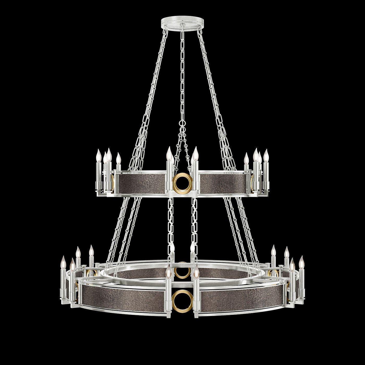 Fine Art Handcrafted Lighting - Mirage 2-Tier Round Chandelier - 100036-411 - Canada Light Shop