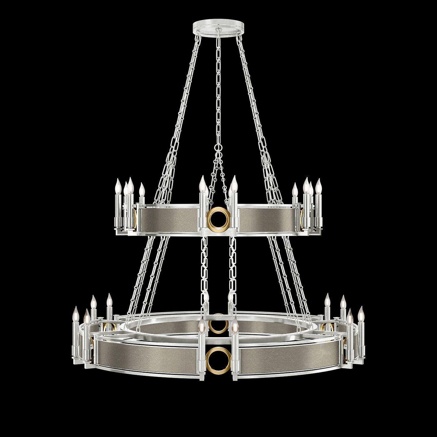 Fine Art Handcrafted Lighting - Mirage 2-Tier Round Chandelier - 100036-412 - Canada Light Shop