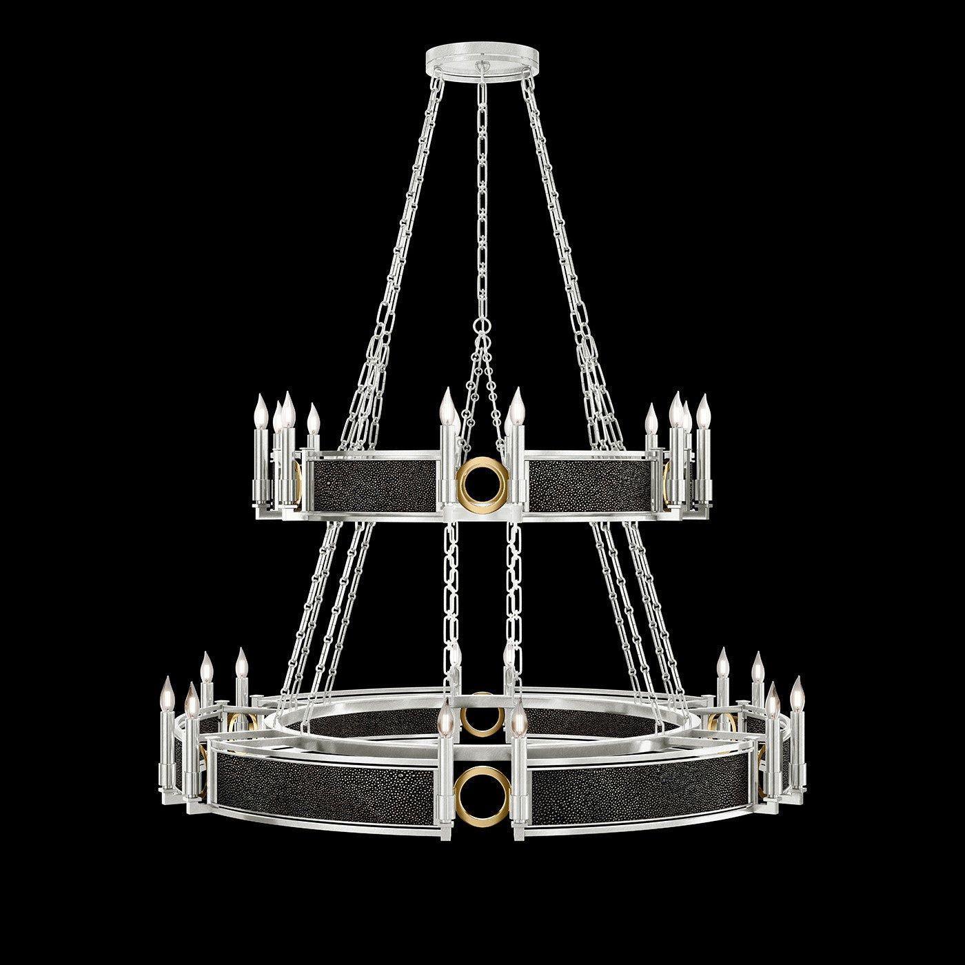 Fine Art Handcrafted Lighting - Mirage 2-Tier Round Chandelier - 100036-413 - Canada Light Shop