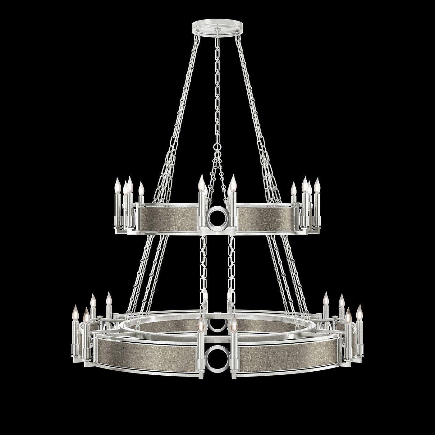 Fine Art Handcrafted Lighting - Mirage 2-Tier Round Chandelier - 100036-422 - Canada Light Shop